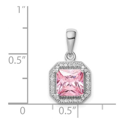 Sterling Silver CZ Pendant – view 5