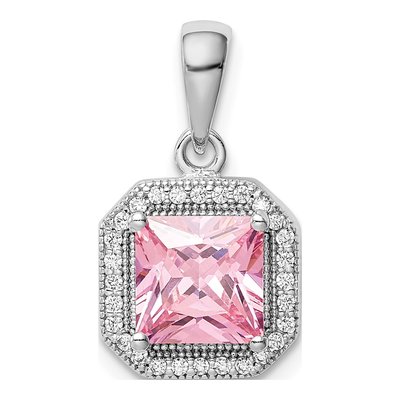 Sterling Silver CZ Pendant