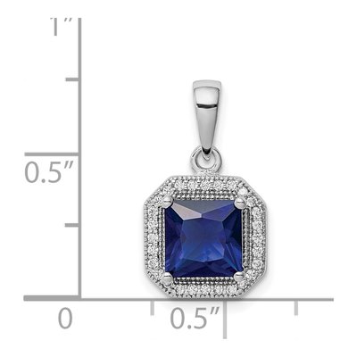 Sterling Silver CZ Pendant – view 5