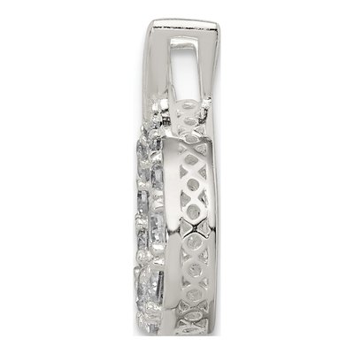 Sterling Silver CZ Vibrant Pendant – view 3