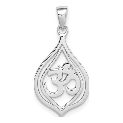 Sterling Silver Om Pendant