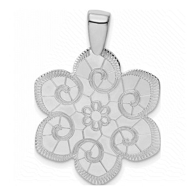 Sterling Silver Flower Pendant