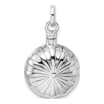 Sterling Silver Puffed Ash Holder Memorial Pendant – view 4