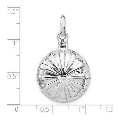 Sterling Silver Puffed Ash Holder Memorial Pendant – view 5