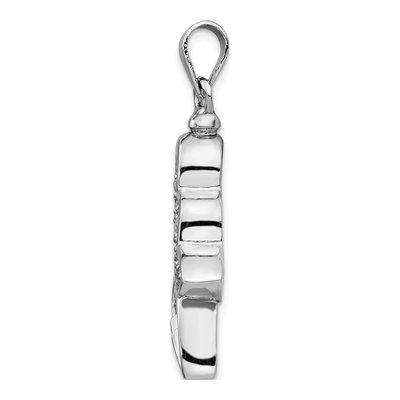 Sterling Silver Butterfly CZ Ash Holder Pendant – view 3