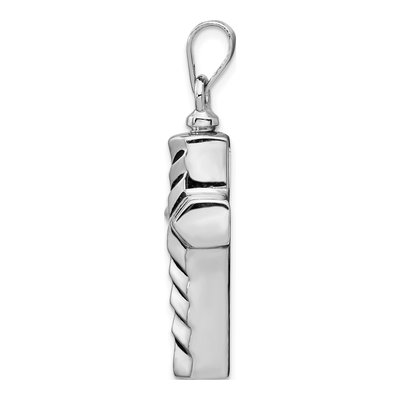 Sterling Silver Enameled Cross Ash Holder Pendant – view 3