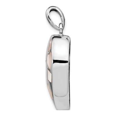 Sterling Silver Mother of Pearl Ash Holder Pendant – view 2