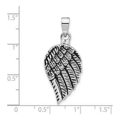 Sterling Silver Angel Wing Ash Holder Pendant – view 5