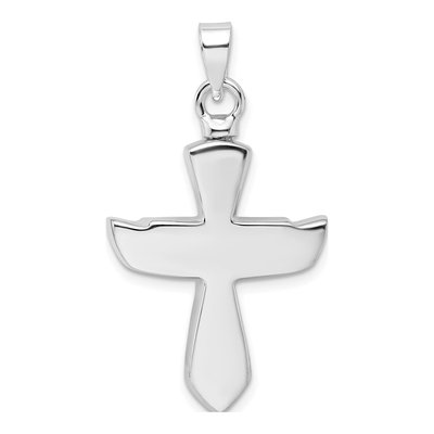 Sterling Silver Antiqued Cross Ash Holder Pendant – view 4