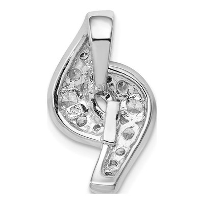 Sterling Silver CZ Slide Pendant – view 4