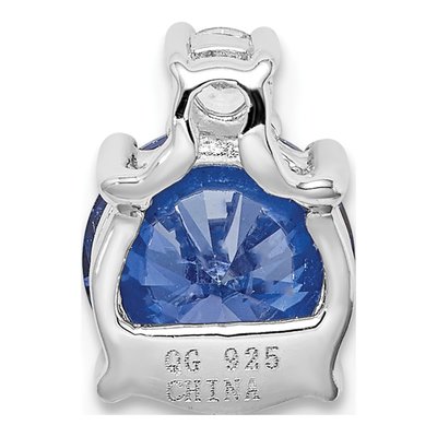 Sterling Silver CZ Slide Pendant – view 5