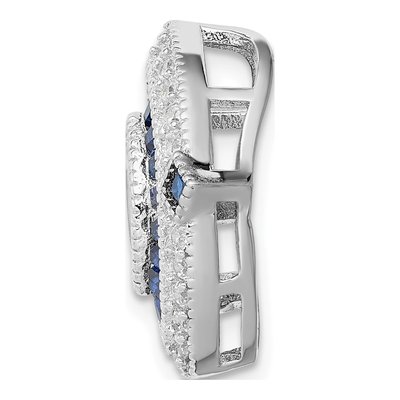 Sterling Silver CZ Slide Pendant – view 3