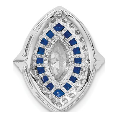 Sterling Silver CZ Slide Pendant – view 4