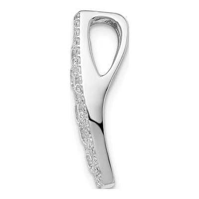 Sterling Silver CZ Slide Pendant – view 3