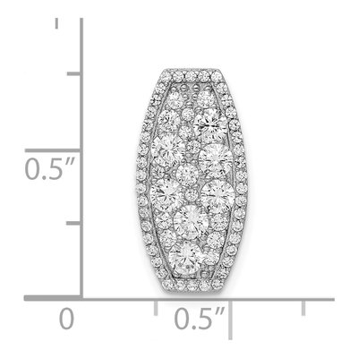 Sterling Silver CZ Slide Pendant – view 5