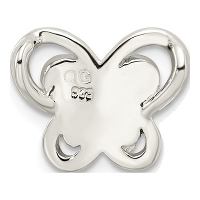 Sterling Silver Antiqued Marcasite Butterfly Slide Pendant – view 4
