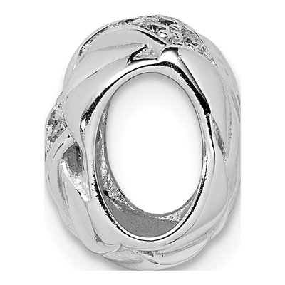 Sterling Silver CZ Slide Pendant – view 2