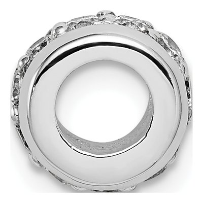 Sterling Silver CZ Slide Pendant – view 2