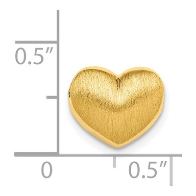 Gold-Plated Sterling Silver Heart Slide Pendant – view 5