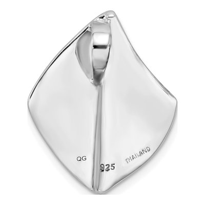 Sterling Silver Rhodium-Plated Slide Pendant – view 4