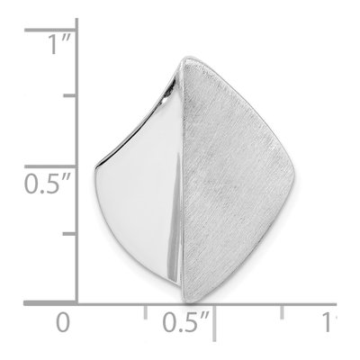 Sterling Silver Rhodium-Plated Slide Pendant – view 5