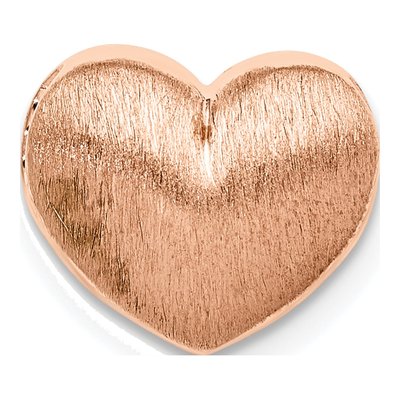 Rose Gold-Plated Sterling Silver Heart Slide Pendant
