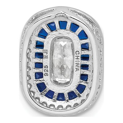 Sterling Silver CZ Slide Pendant – view 4