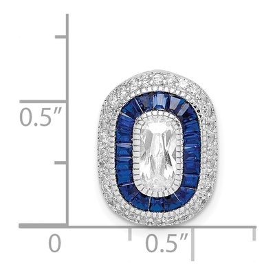 Sterling Silver CZ Slide Pendant – view 5