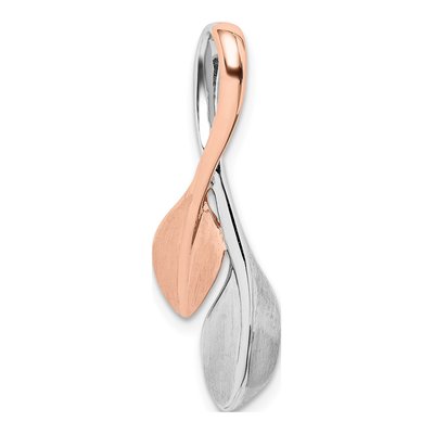 Sterling Silver Leaf Slide Pendant