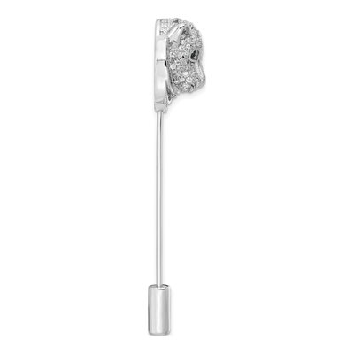 Sterling Silver CZ Tiger Pin – view 3