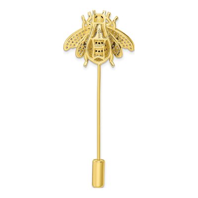 Sterling Silver CZ Bumblebee Pin – view 5