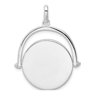 Sterling Silver Rotating Disc Pendant – view 5