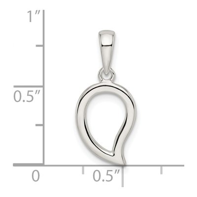 Sterling Silver Open Leaf Pendant – view 4