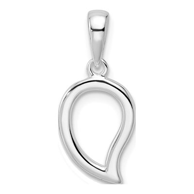 Sterling Silver Open Leaf Pendant – view 5