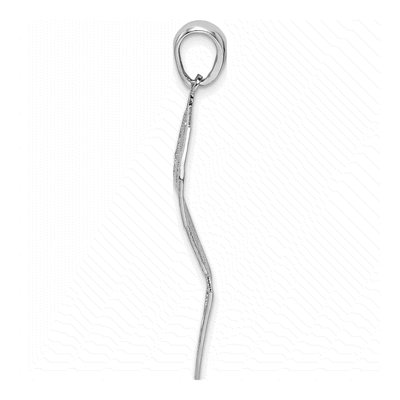 Sterling Silver Leaf Pendant – view 3