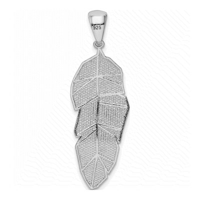 Sterling Silver Leaf Pendant – view 5