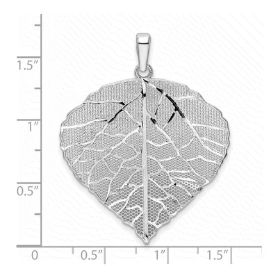Sterling Silver Leaf Pendant – view 5
