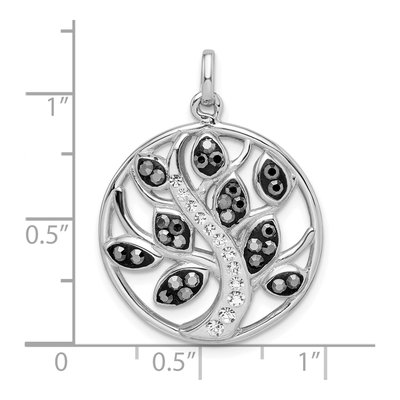 Sterling Silver Crystal Tree of Life Pendant – view 4