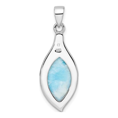 Sterling Silver Larimar Pendant – view 5