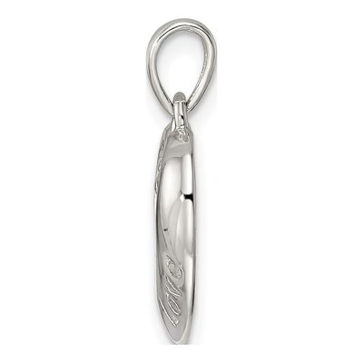 Sterling Silver Heart Flower Locket – view 3