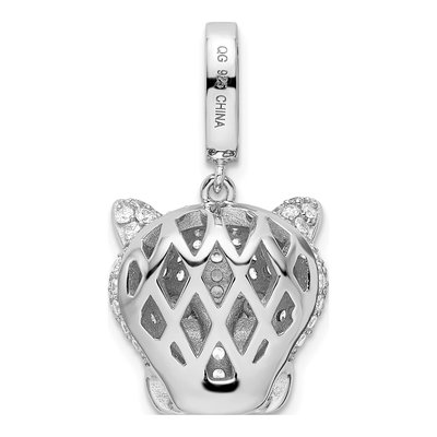 Sterling Silver CZ Panther Pendant – view 4