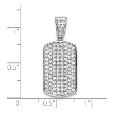 Sterling Silver CZ Pendant – view 4