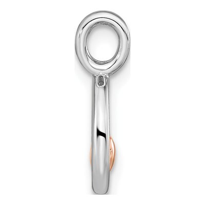 Rose Gold-Plated Sterling Silver Circle Heart Pendant – view 3