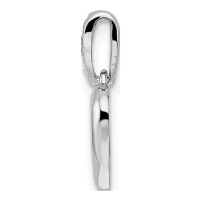 Sterling Silver CZ Heart Dangle Pendant – view 3