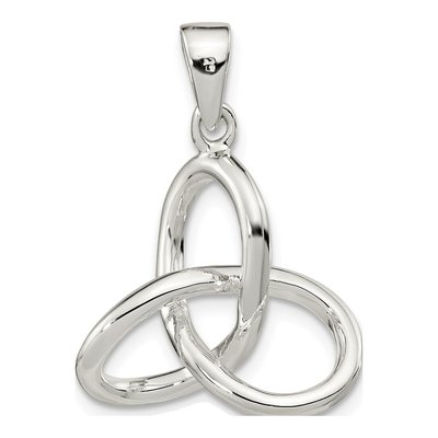 Sterling Silver Infinity Triangle Pendant – view 5