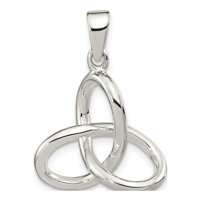 Sterling Silver Infinity Triangle Pendant