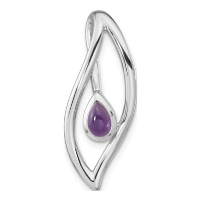 Sterling Silver Amethyst Pear Pendant