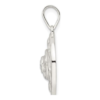 Sterling Silver CZ Third Eye Chakra Filigree Pendant – view 3