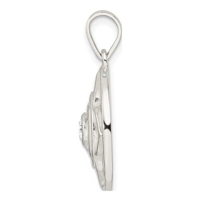 Sterling Silver CZ Root Chakra Filigree Pendant – view 3