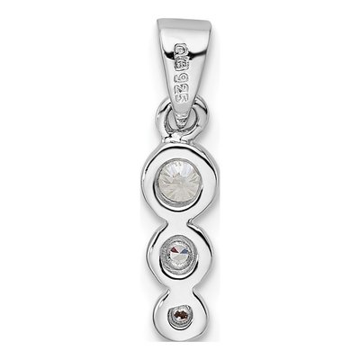 Sterling Silver CZ RH Pendant – view 5